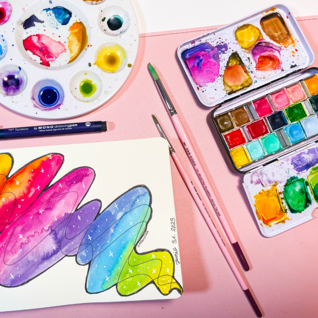 Taller de ACUARELA CREATIVA EN FAMILIA con MADUIIXA